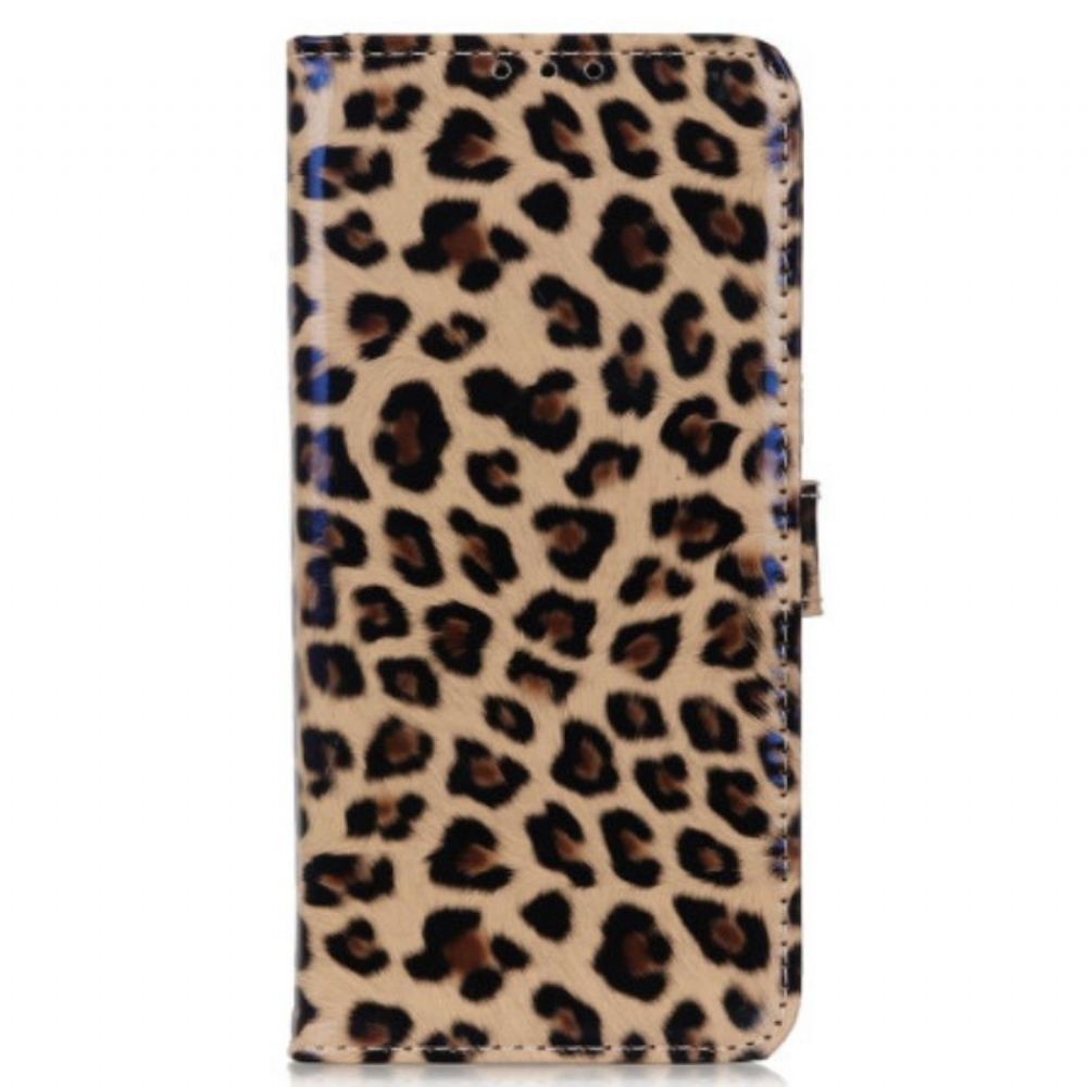 Flipové Pouzdro Na Moto G73 5G Leopard