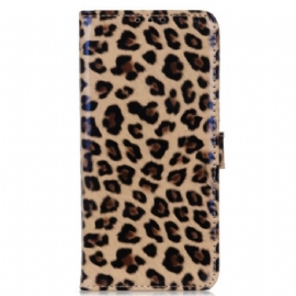 Flipové Pouzdro Na Moto G73 5G Leopard