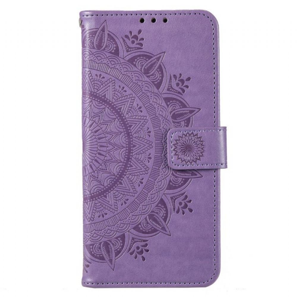 Flipové Pouzdro Na Moto G73 5G Sluneční Mandala