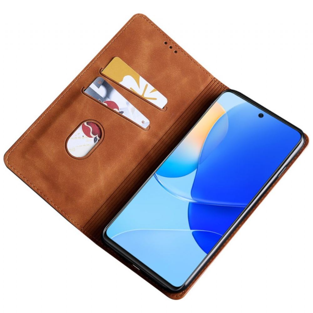 Kožené Pouzdro Huawei Nova 11 Pro Semišový Styl