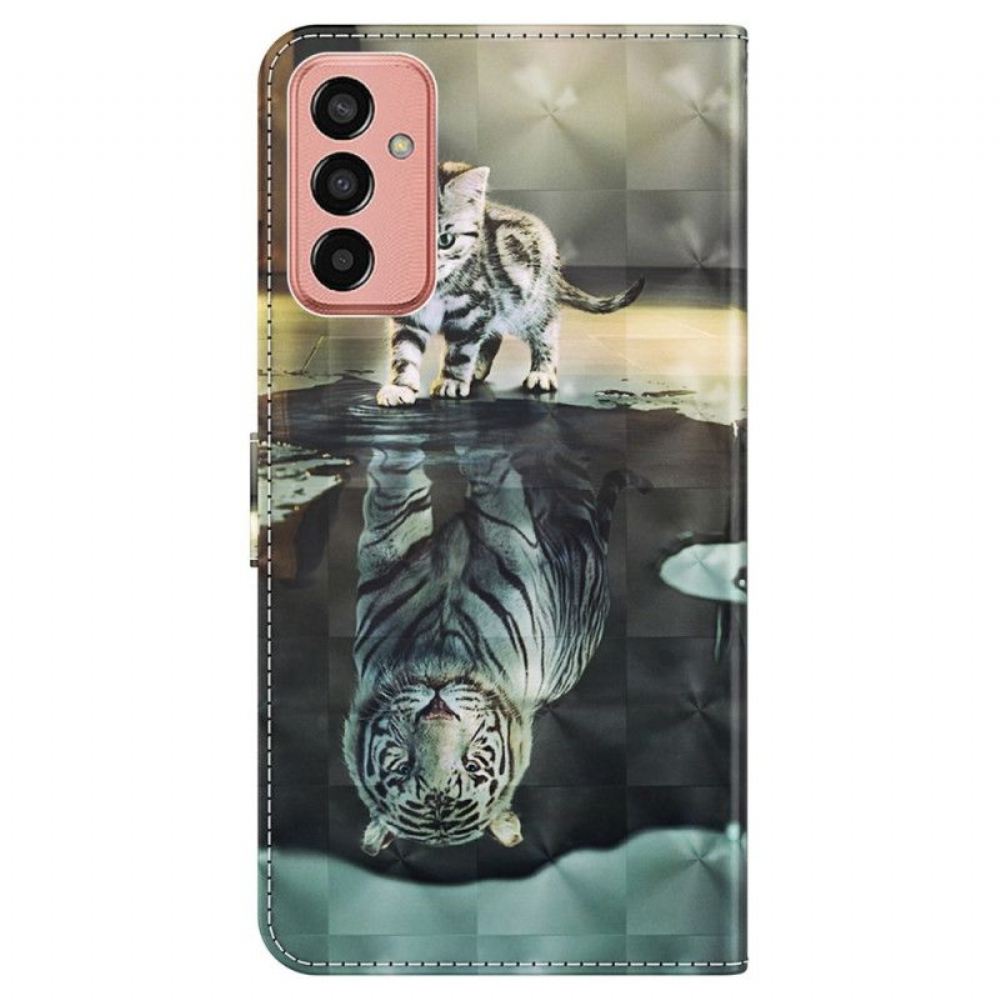 Flipové Pouzdro Na Samsung Galaxy M13 Kitten's Dream With Lanyard