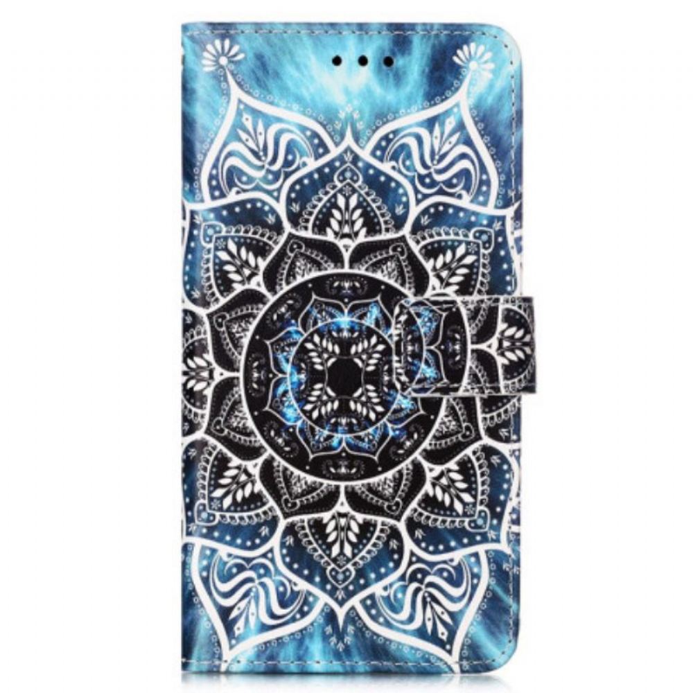 Flipové Pouzdro Na Samsung Galaxy A54 5G Na Lana Strappy Mandala