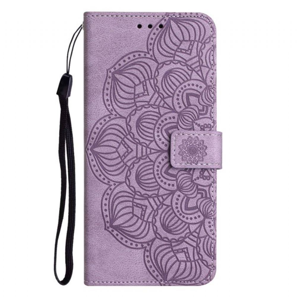 Flipové Pouzdro Na Samsung Galaxy A54 5G Na Lana Strappy Mandala Print