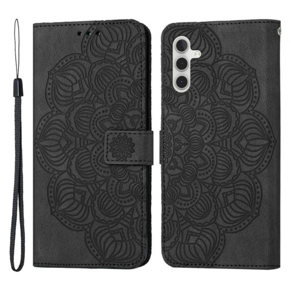 Flipové Pouzdro Na Samsung Galaxy A54 5G Na Lana Strappy Mandala Print