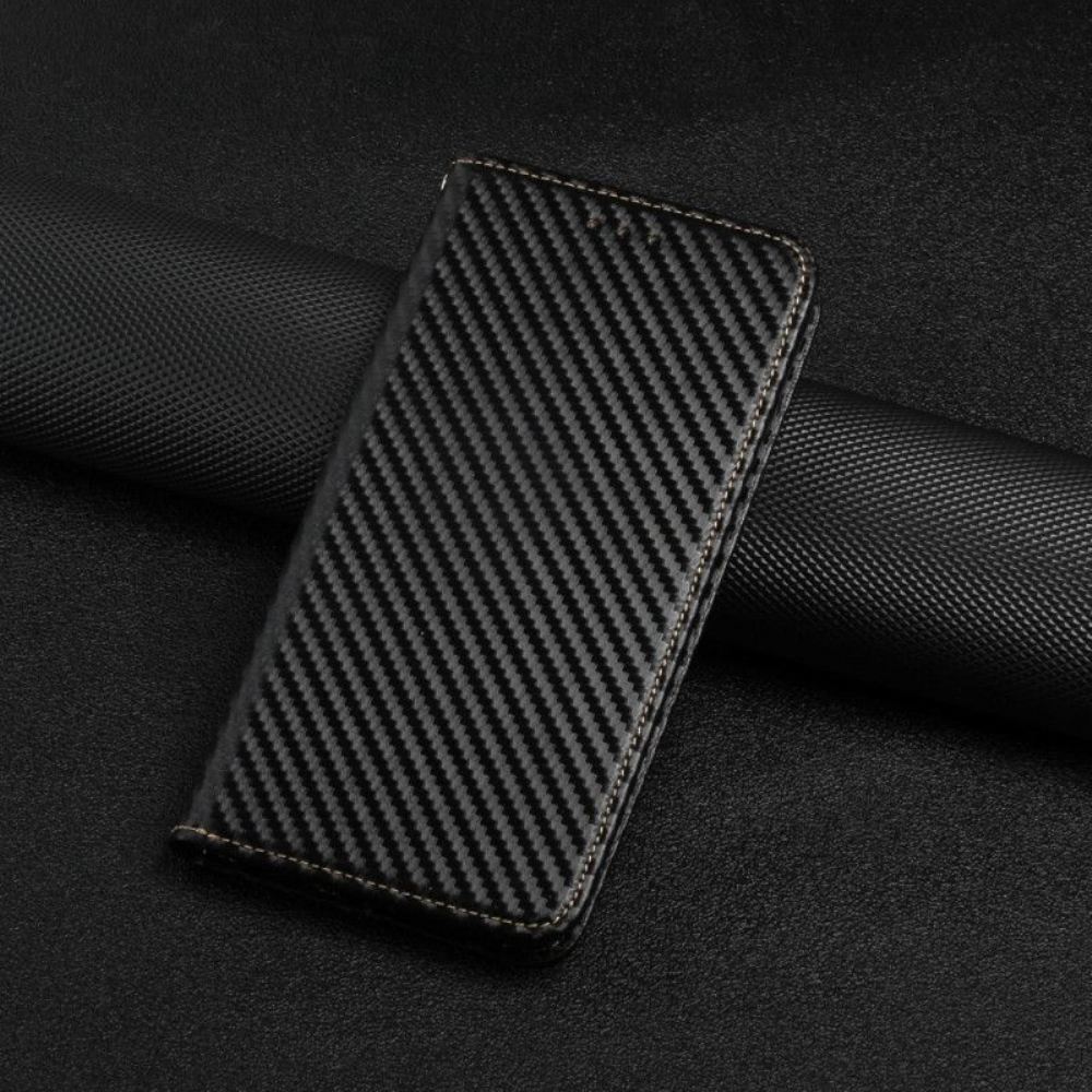 Kryty Na Mobil Na Samsung Galaxy A54 5G Na Lana Flipové Pouzdro Strappy Carbon Fiber Style