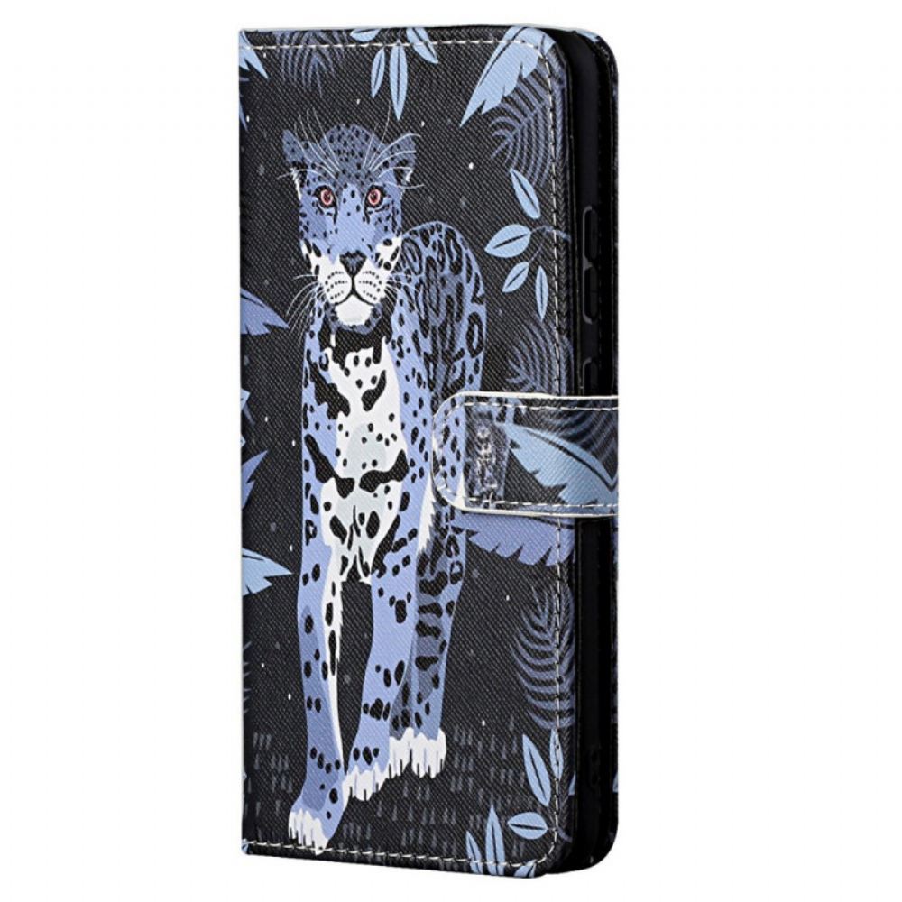 Flipové Pouzdro Na Xiaomi Redmi Note 11 / 11S Na Lana Strappy Leopard