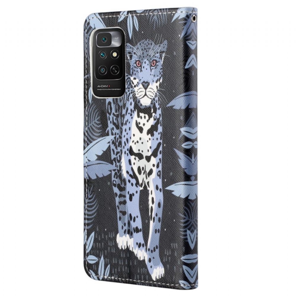 Flipové Pouzdro Na Xiaomi Redmi Note 11 / 11S Na Lana Strappy Leopard