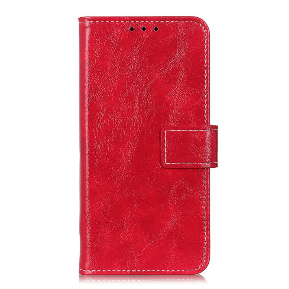 Flipové Pouzdro Na Xiaomi Redmi Note 11 / 11S Lesklé A Viditelné Švy