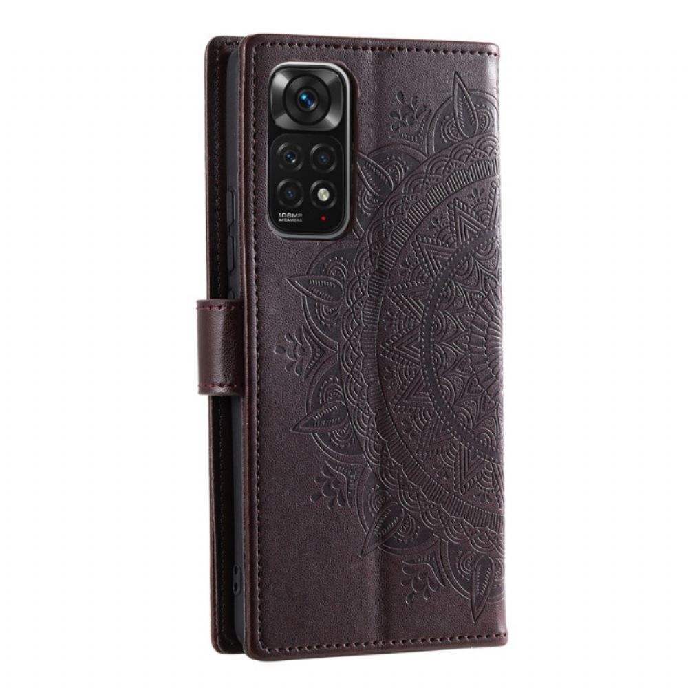 Flipové Pouzdro Na Xiaomi Redmi Note 11 / 11S Sluneční Mandala