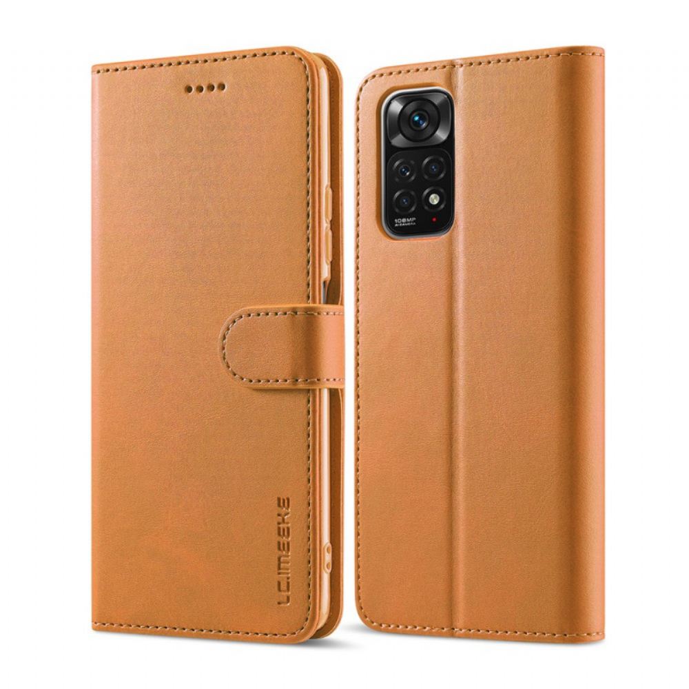 Kožené Pouzdro Na Xiaomi Redmi Note 11 / 11S Kožený Efekt Lc.imeeke