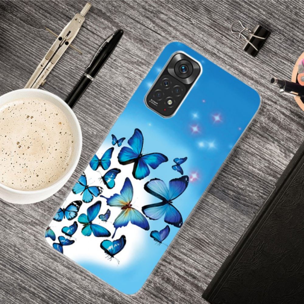 Kryt Na Xiaomi Redmi Note 11 / 11S Modrí Motýli