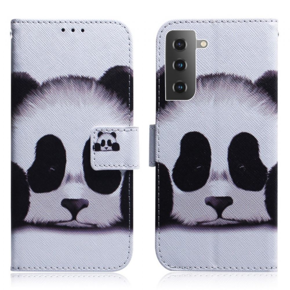 Flipové Pouzdro Na Samsung Galaxy S22 Plus 5G Panda Tvář