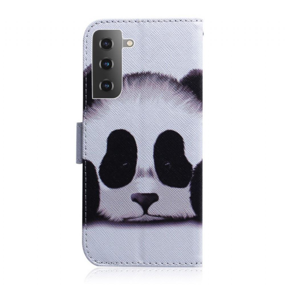 Flipové Pouzdro Na Samsung Galaxy S22 Plus 5G Panda Tvář