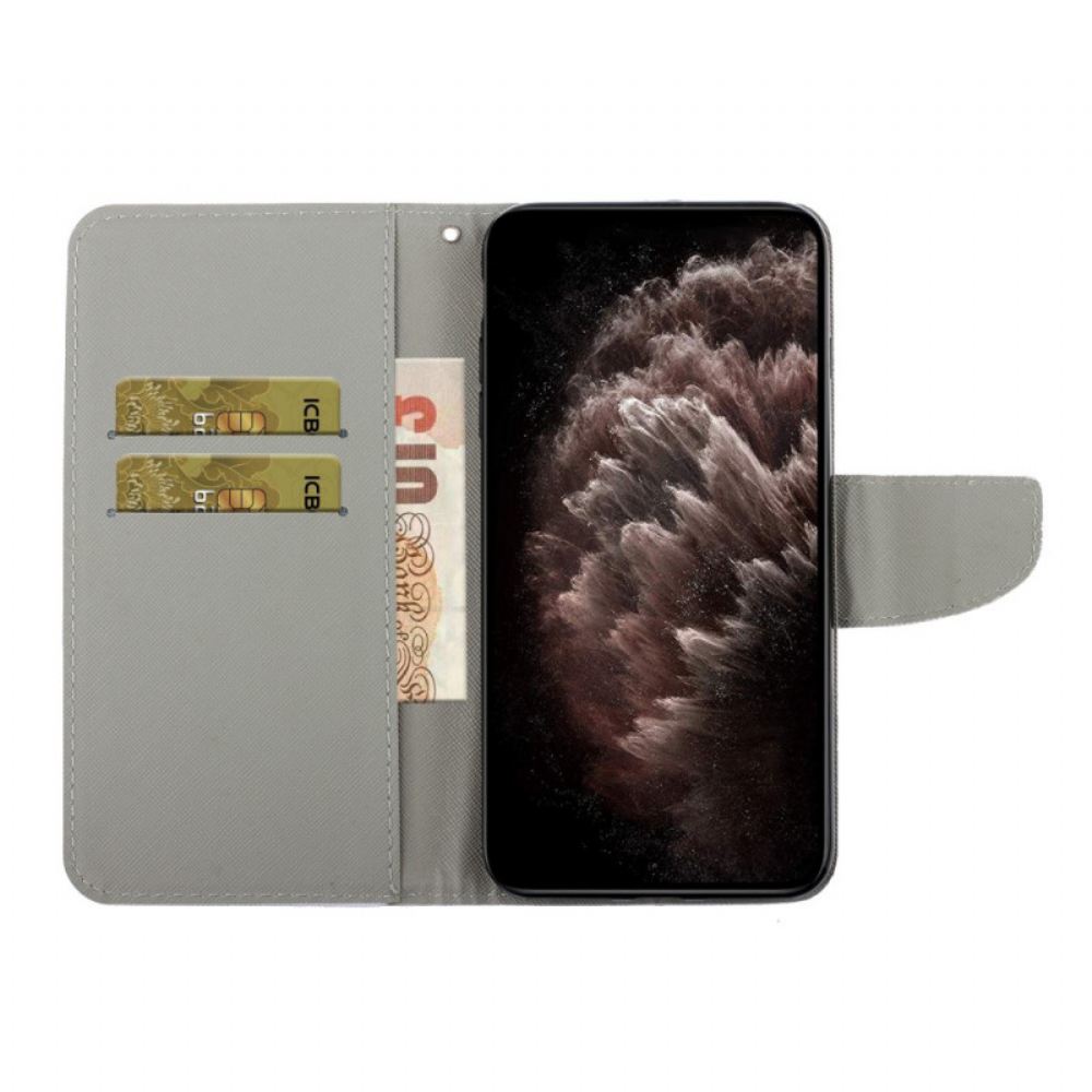 Flipové Pouzdro Na Samsung Galaxy S22 Plus 5G Patchwork S Popruhem