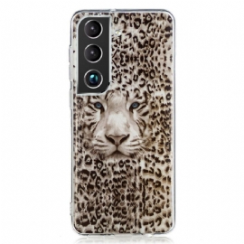 Kryt Na Samsung Galaxy S22 Plus 5G Fluorescenční Leopard