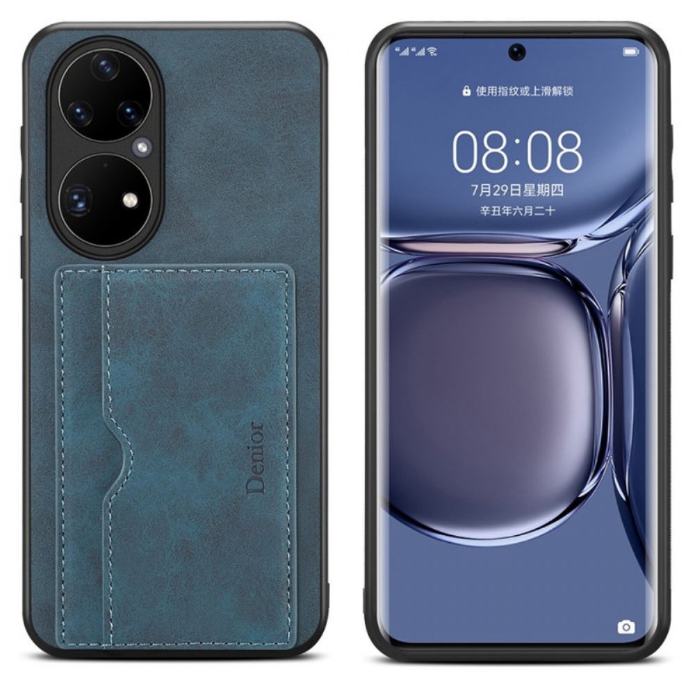 Kryt Na Huawei P50 Pro Držitel Karty Denior