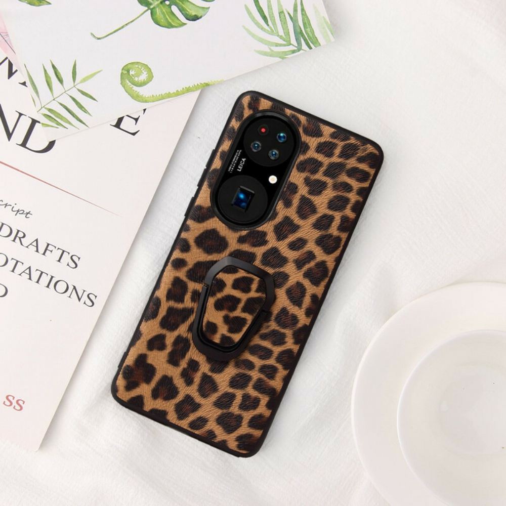 Kryt Na Huawei P50 Pro Kroužek Ve Stylu Leoparda