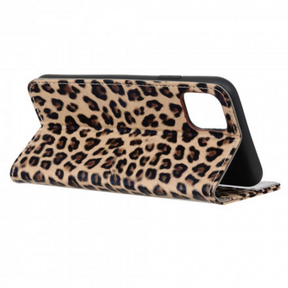 Flipové Pouzdro Na Moto G100 Leopard