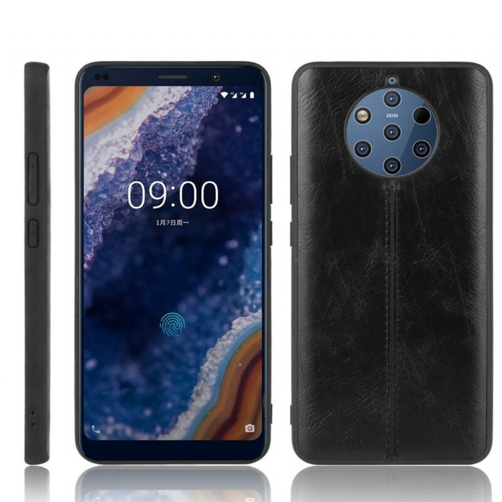 Kryty Na Mobil Na Nokia 9 PureView Efekt Kůže Ve Švu