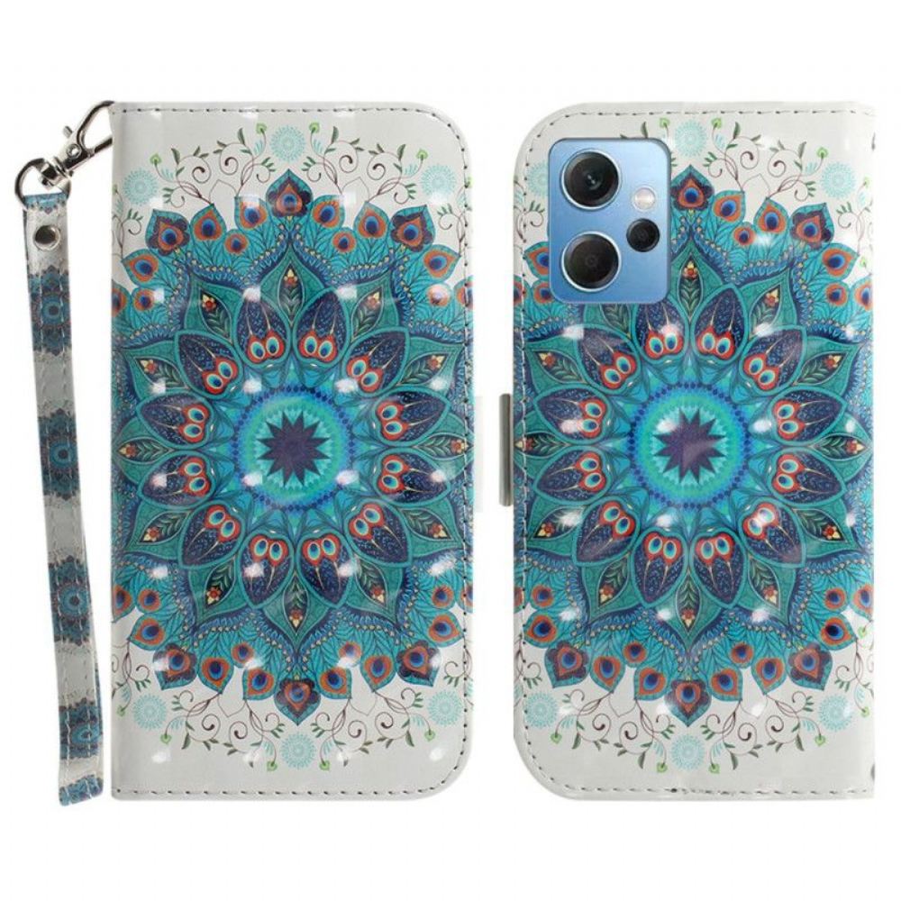 Flipové Pouzdro Na Xiaomi Redmi Note 12 4G Na Lana Strappy Mandala