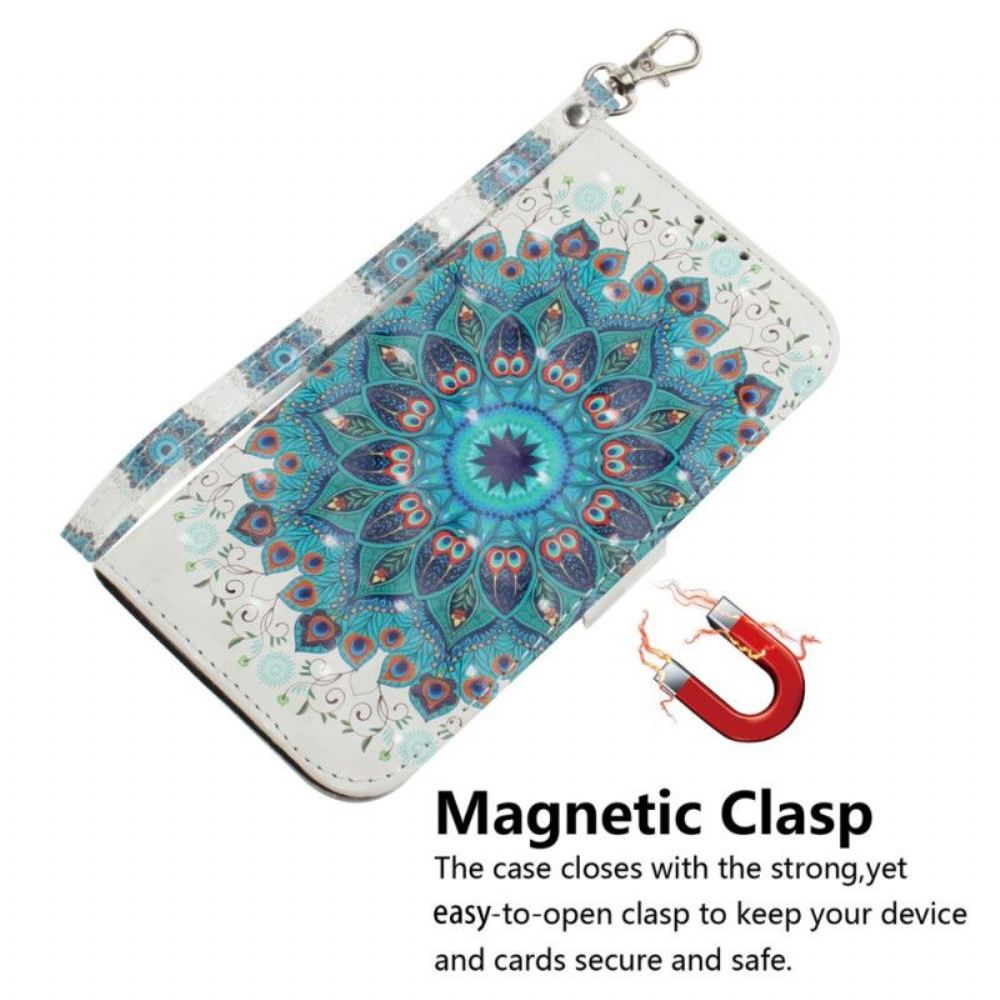 Flipové Pouzdro Na Xiaomi Redmi Note 12 4G Na Lana Strappy Mandala