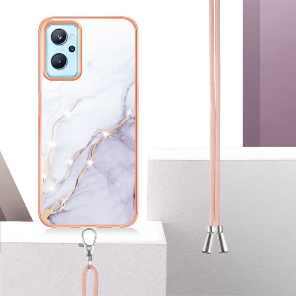 Kryt Na Realme 9i Na Lana À Cord Design Marble