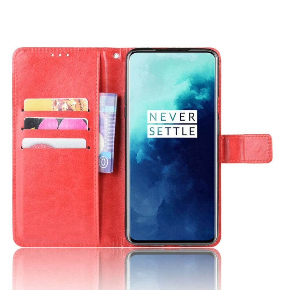 Flipové Pouzdro Na OnePlus 7T Pro Třpytivá Umělá Kůže