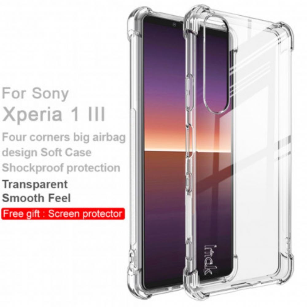 Kryty Na Mobil Na Sony Xperia 1 III Transparentní S Imak Screen Film