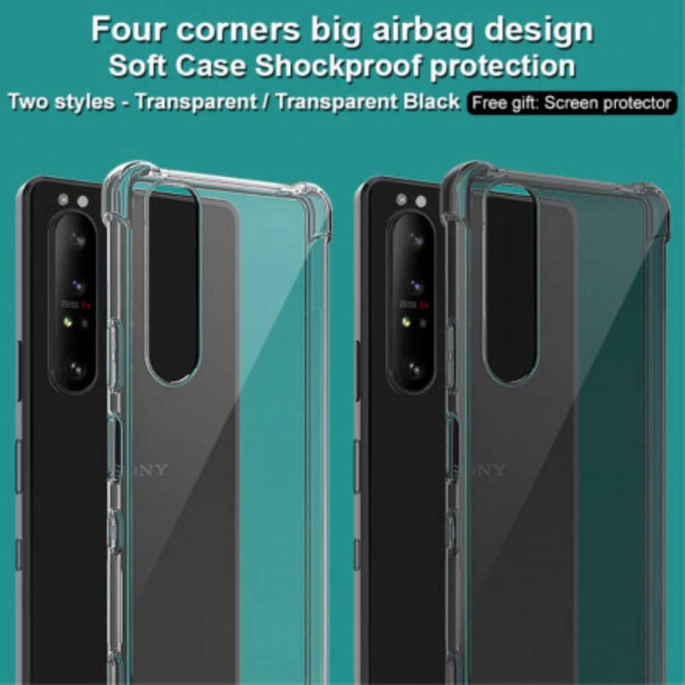 Kryty Na Mobil Na Sony Xperia 1 III Transparentní S Imak Screen Film