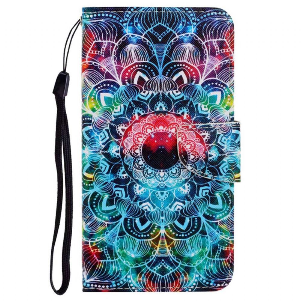 Flipové Pouzdro Na Poco X4 Pro 5G Na Lana Strappy Mandala