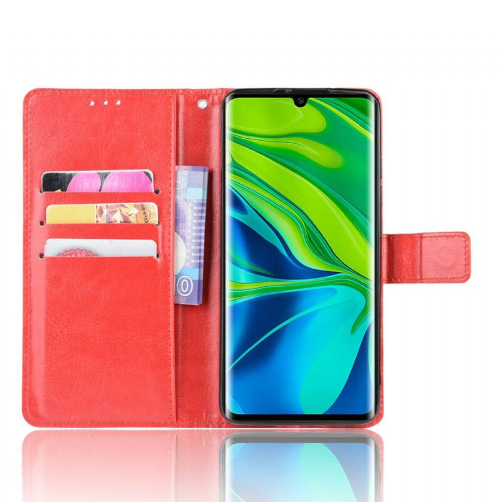 Kožené Pouzdro Na Xiaomi Mi Note 10 / 10 Pro Okázalá Umělá Kůže