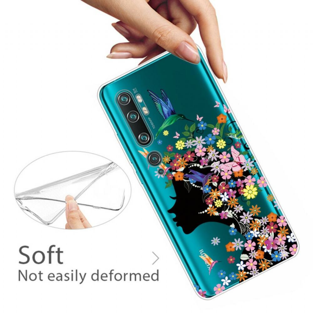 Kryt Na Xiaomi Mi Note 10 / 10 Pro Hezká Květinová Hlava