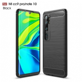 Kryt Na Xiaomi Mi Note 10 / 10 Pro Kartáčované Uhlíkové Vlákno