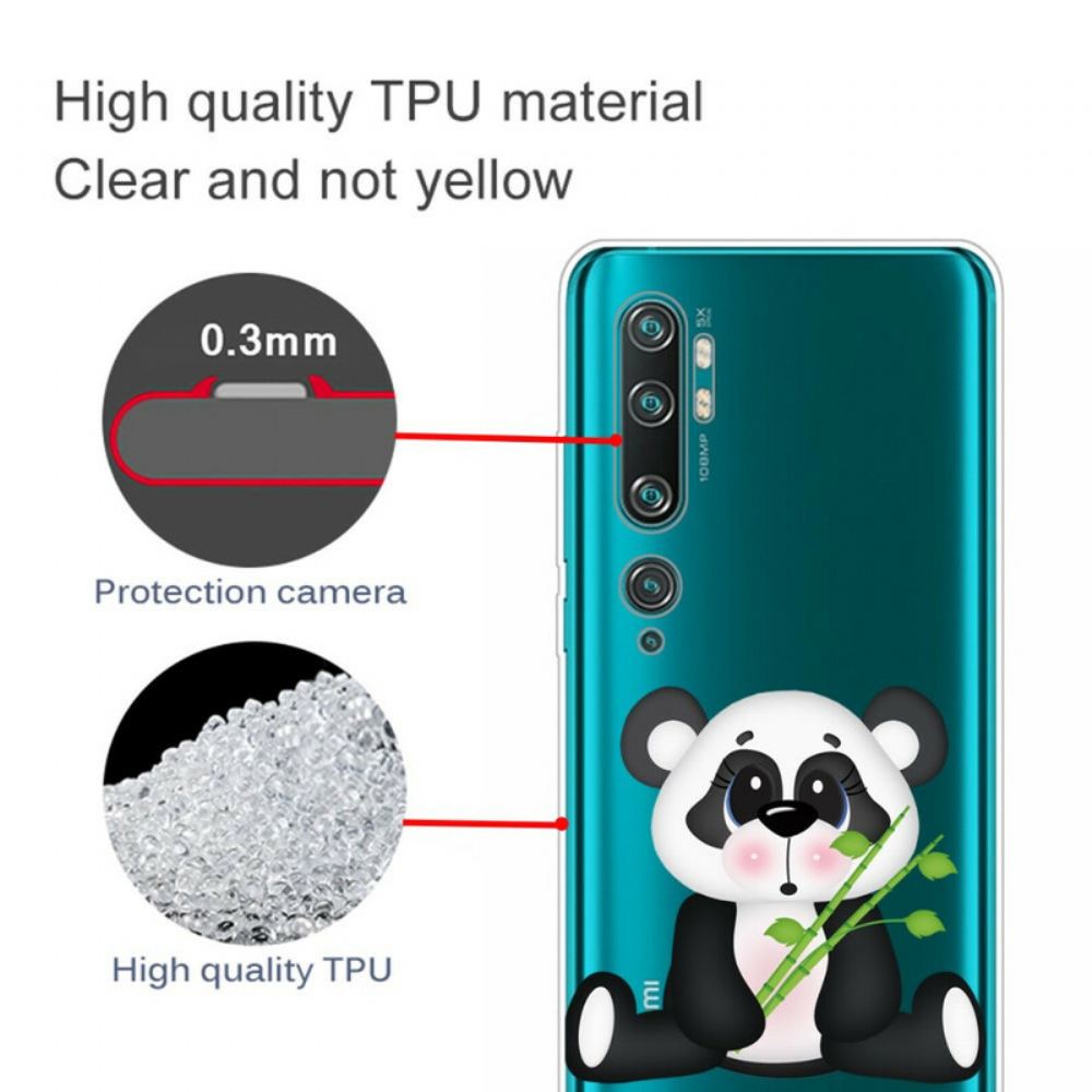 Kryt Na Xiaomi Mi Note 10 / 10 Pro Transparentní Smutná Panda