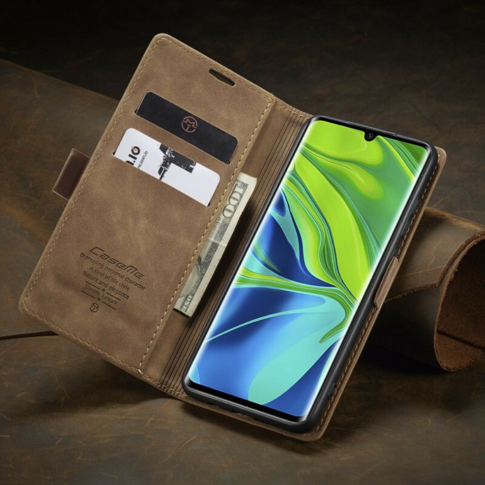 Kryty Na Mobil Na Xiaomi Mi Note 10 / 10 Pro Flipové Pouzdro Caseme Umělá Kůže