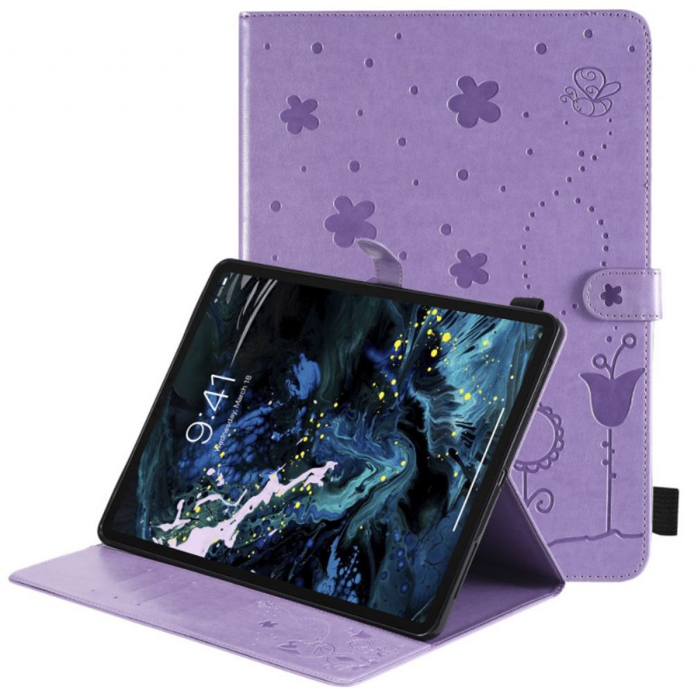 Flipové Pouzdro Na iPad Pro 12.9" (2021) (2020) (2018) Kočka A Včely