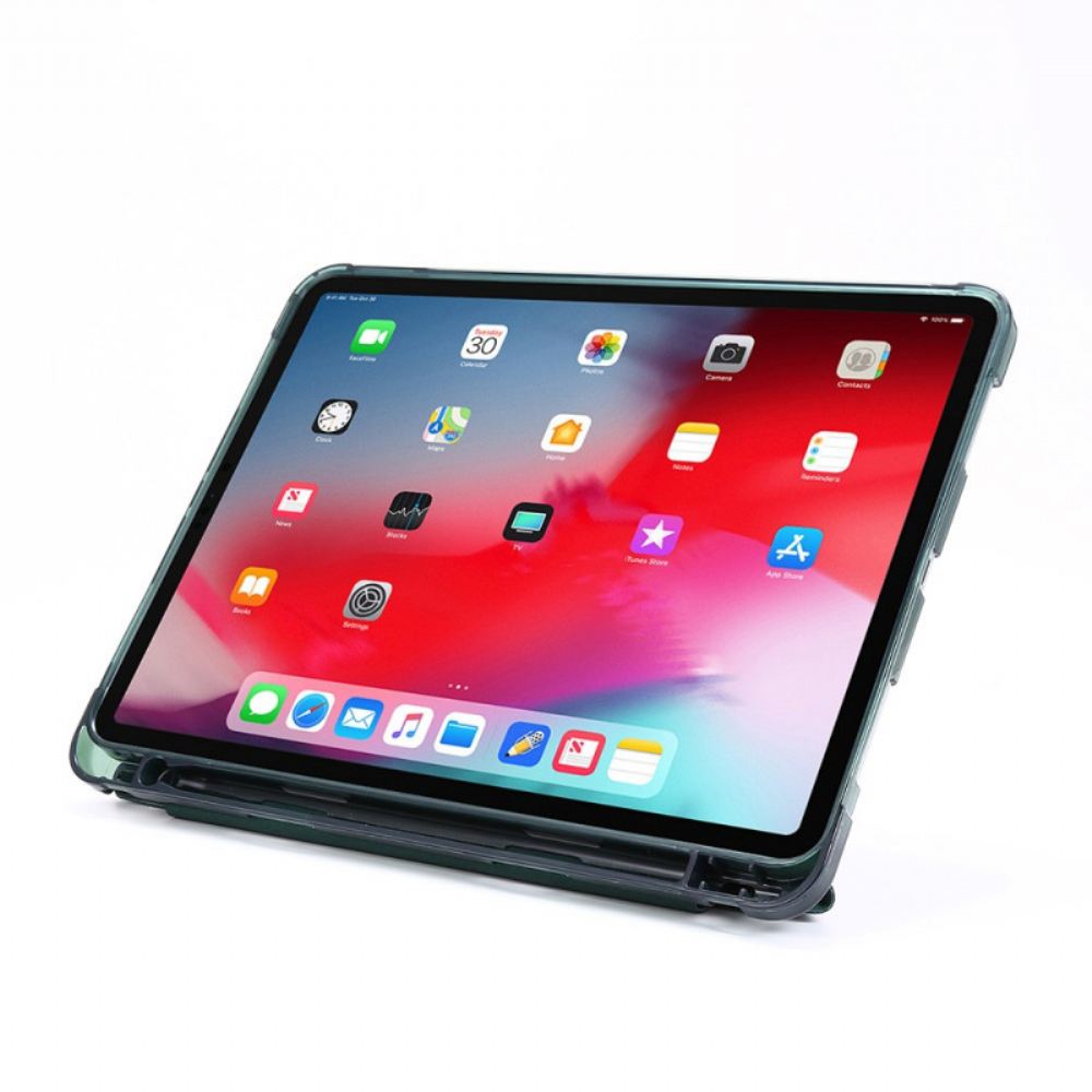 Kryty Na Mobil Na iPad Pro 12.9" (2021) (2020) (2018) Skládací Kryt S Koženým Efektem