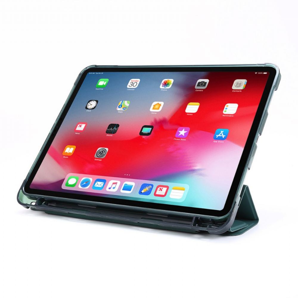 Kryty Na Mobil Na iPad Pro 12.9" (2021) (2020) (2018) Skládací Kryt S Koženým Efektem