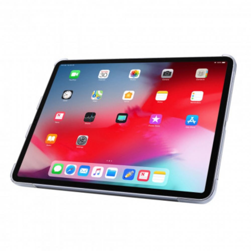 Kryty Na Mobil Na iPad Pro 12.9" (2021) (2020) (2018) Textura Hedvábí Z Umělé Kůže