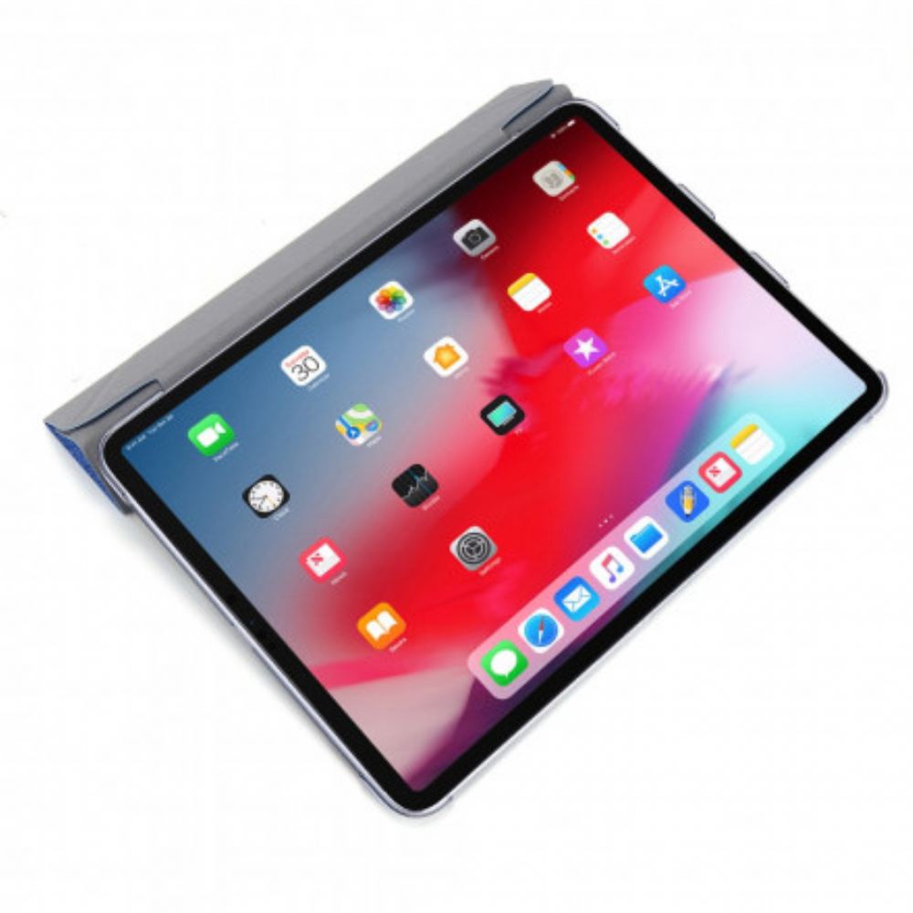 Kryty Na Mobil Na iPad Pro 12.9" (2021) (2020) (2018) Textura Hedvábí Z Umělé Kůže