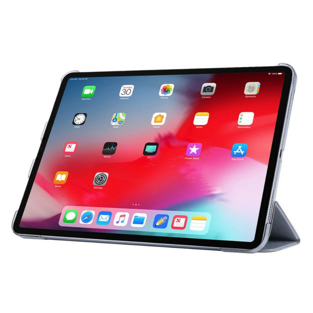 Kryty Na Mobil Na iPad Pro 12.9" (2021) (2020) (2018) Textura Hedvábí Z Umělé Kůže