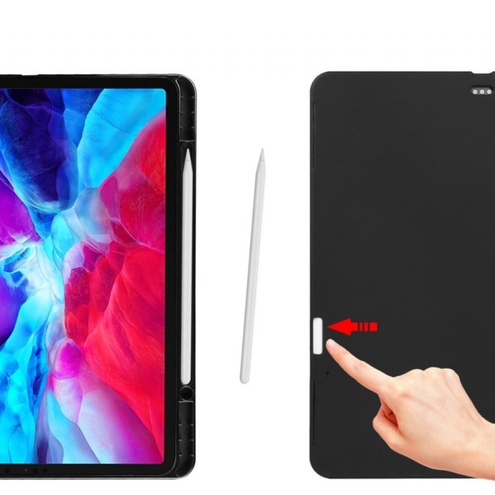 Pouzdra Na iPad Pro 12.9" (2021) (2020) (2018) Pravá Kůže Litchi