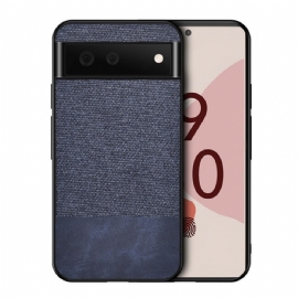 Kryt Na Google Pixel 6 Dvojitá Textura Umělé Kůže