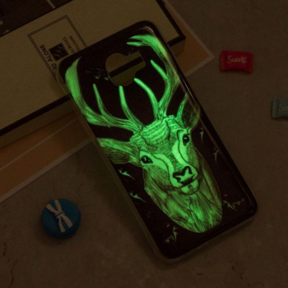 Kryt Na Samsung Galaxy J6 Majestátní Fluorescenční Jelen