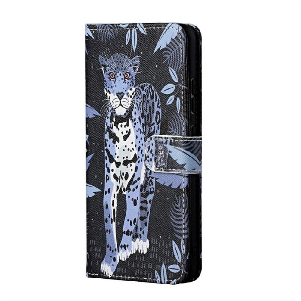 Flipové Pouzdro Na Samsung Galaxy M23 5G Na Lana Strappy Leopard