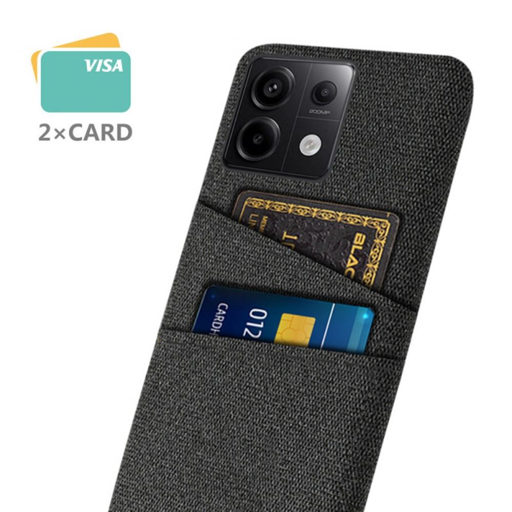 Kryt Poco X6 5g Fabric Double Card Holder