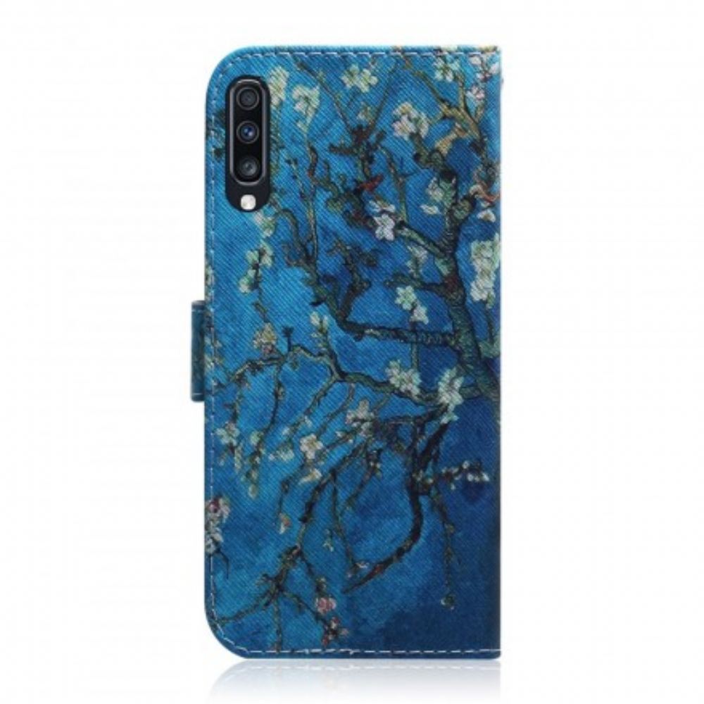 Flipové Pouzdro Na Samsung Galaxy A70 Kvetoucí Větev Stromu