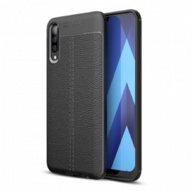 Kryty Na Mobil Na Samsung Galaxy A70 Efekt Kůže Litchi S Dvojitou Linií