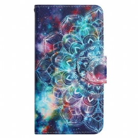 Flipové Pouzdro Na Xiaomi 12T / 12T Pro Na Lana Okázalá Strappy Mandala