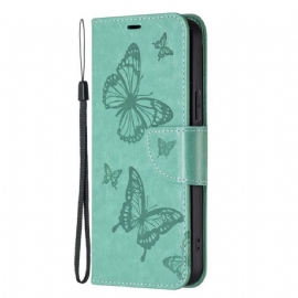 Flipové Pouzdro Na Xiaomi 12T / 12T Pro Na Lana Tanga Butterflies